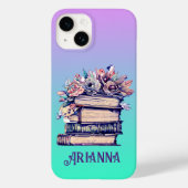 Gepersonaliseerde boeken en Rozen Case-Mate iPhone Case (Achterkant)