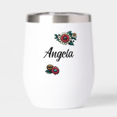 Gepersonaliseerde  boeken, koffie en bloemen (Achterkant)