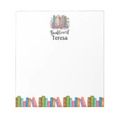 Gepersonaliseerde boekenliefhebber "Booktrovert" w Notitieblok (Voorkant)