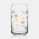Gepersonaliseerde boekenliefhebbers Drinkware Blikvorm Glas (Rechts)