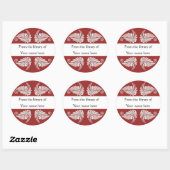 Gepersonaliseerde Boekplaten - Bloemen Ronde Sticker (Vel)