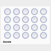 Gepersonaliseerde Boekplaten :: Swirls & Stippen Ronde Sticker (Vel)