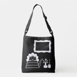 Gepersonaliseerde Boektitels en Fotolijst Crossbody Tas