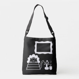 Gepersonaliseerde Boektitels en Fotolijst Crossbody Tas