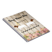 Gepersonaliseerde boer Goat Boerderij Notitieboek (Rechterzijde)