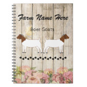Gepersonaliseerde boer Goat Boerderij Notitieboek (Voorkant)