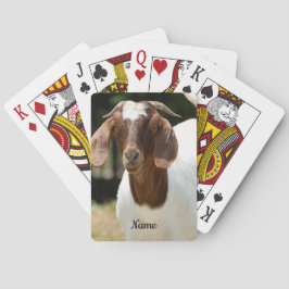 Gepersonaliseerde boer Goat Boerderij Pokerkaarten