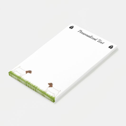 Gepersonaliseerde boer Goat Boerderij Post-it® Notes (Schuin)
