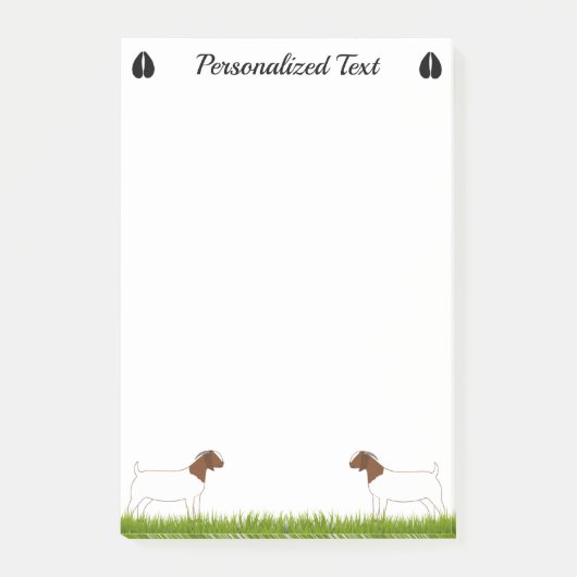 Gepersonaliseerde boer Goat Boerderij Post-it® Notes (Voorkant)