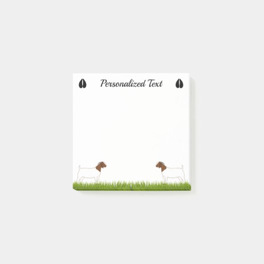 Gepersonaliseerde boer Goat Boerderij Post-it® Notes (Voorkant)