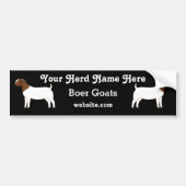 Gepersonaliseerde boer Goat Bumpersticker (Voorkant)