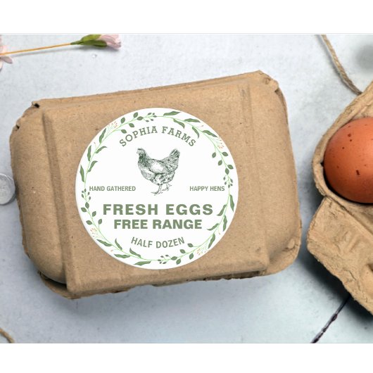  Gepersonaliseerde Boerderij Eigenaar Naam Dark Gr Ronde Sticker