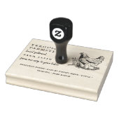 Gepersonaliseerde Boerderij Fresh Egg Rustic Custo Rubberstempel (Stempel)