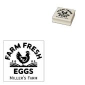 Gepersonaliseerde Boerderij Fresh Eggs Stamp Rubberstempel (Gestempeld)
