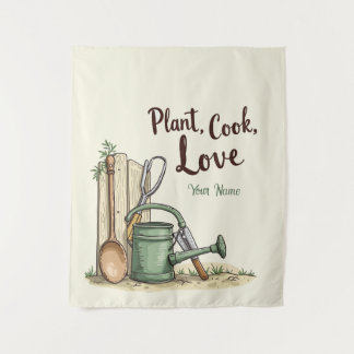 Gepersonaliseerde Boerderij Keuken Wall Decor Rust Wandkleed