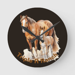 Gepersonaliseerde boerderij Paard & Baby. Paardenl Ronde Klok