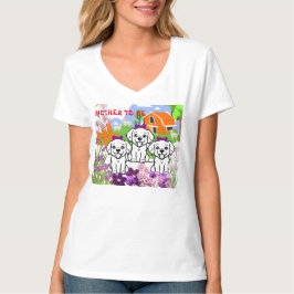 Gepersonaliseerde Boerderij Puppies T-shirt