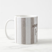 Gepersonaliseerde boerderij rustiek hout koffiemok (Links)