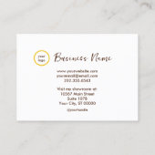 Gepersonaliseerde boerderij Sun Daisy Visitekaartje (Achterkant)