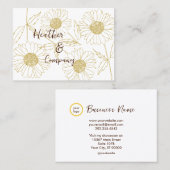 Gepersonaliseerde boerderij Sun Daisy Visitekaartje (Voorkant / Achterkant)