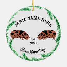 Gepersonaliseerde Boerderij van KuneKune Pig Wreat