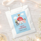 Gepersonaliseerde boerderijdieren (blauw) Favor Ta Bedankzakje (Geknipt)