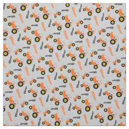 Gepersonaliseerde boerderijen trekkernaam oranje g stof