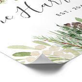 Gepersonaliseerde boerderijfamilie opgericht poster (Hoek)