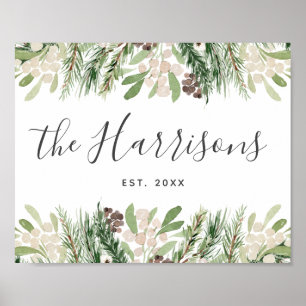 Gepersonaliseerde boerderijfamilie opgericht poster