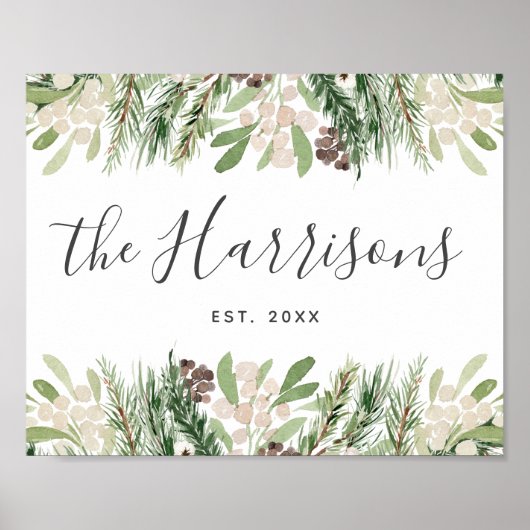 Gepersonaliseerde boerderijfamilie opgericht poster (Voorkant)