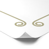 Gepersonaliseerde boerenmarkt Baby shower welkom Poster (Hoek)