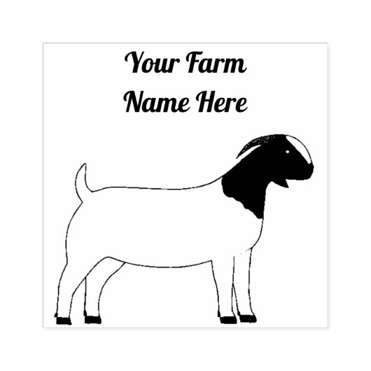 Gepersonaliseerde boergeit rubberstempel (Afrduk)