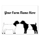 Gepersonaliseerde boergeit rubberstempel (Afrduk)