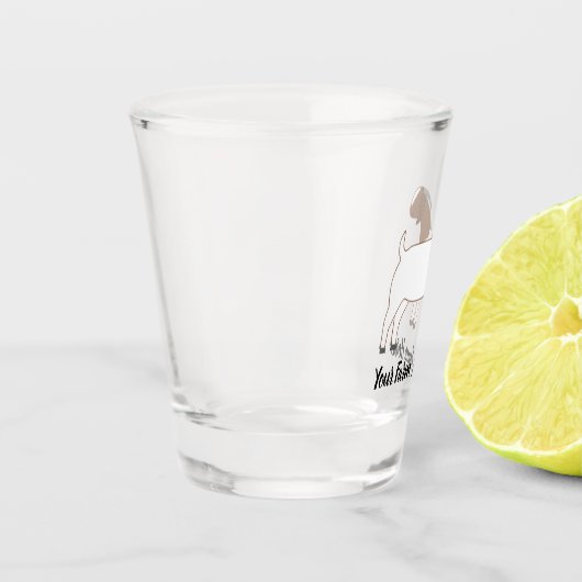 Gepersonaliseerde boergeit shot glas (Links)