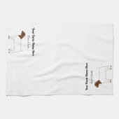 Gepersonaliseerde boergeit theedoek (Horizontaal)