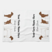 Gepersonaliseerde boergeit theedoek (Horizontaal)