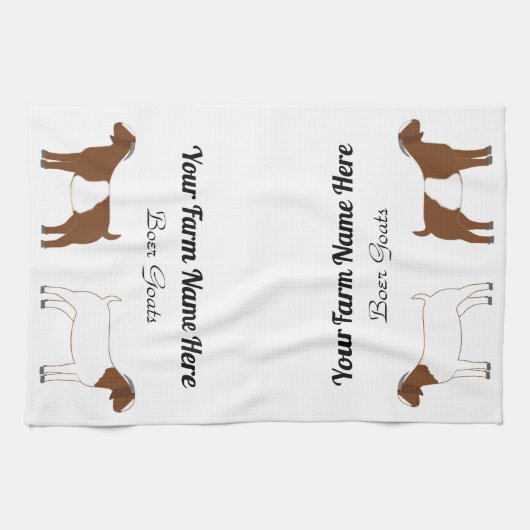 Gepersonaliseerde boergeit theedoek (Horizontaal)