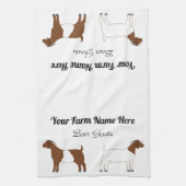 Gepersonaliseerde boergeit theedoek (Verticaal)