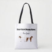 Gepersonaliseerde boergeit tote bag (Voorkant)
