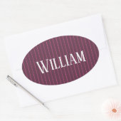 Gepersonaliseerde boeroendi ovale sticker (Envelop)
