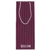 Gepersonaliseerde boeroendi wijn cadeautas (Achterkant)