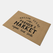 Gepersonaliseerde Boer's Market Deurmat (Schuin)