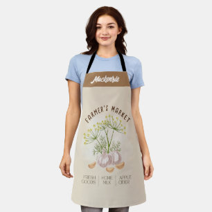 Gepersonaliseerde Boer's Market Gardening Schort