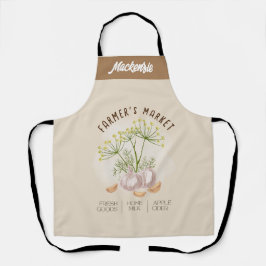 Gepersonaliseerde Boer's Market Gardening Schort