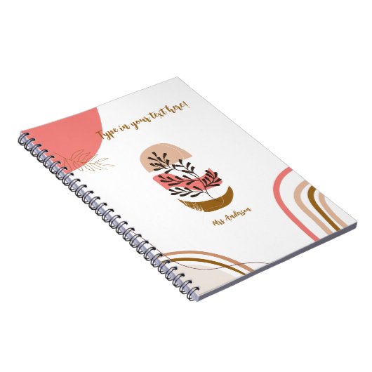 gepersonaliseerde Boheemse leraar Modern gebruik Notitieboek (Rechterzijde)