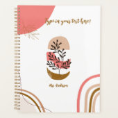 gepersonaliseerde Boheemse leraar Modern gebruik Planner (Voorkant)