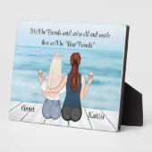 Gepersonaliseerde Bohemian Beste Vriend Aangepaste Fotoplaat (Zijkant)