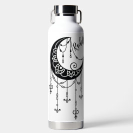 Gepersonaliseerde Bohemian Cresent Moon Waterfles