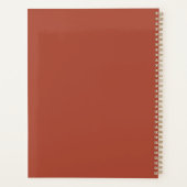 gepersonaliseerde Bohemian Floral aanpassen Planner (Achterkant)