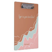 gepersonaliseerde Bohemian Modern custom cadeau Klembord (Rechts)